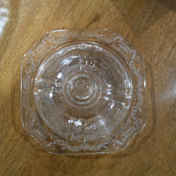 Vintage Federal Glass Indiana Glass Madrid Clear Domed Covered Butter Dish - Picture 7 of 13